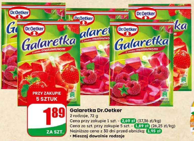 Galaretka o smaku truskawkowym