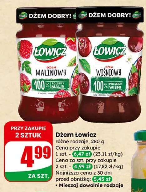 Dżem Łowicz różne rodzaje