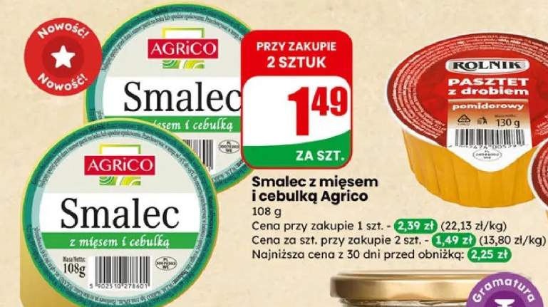 Smalec z mięsem i cebulką