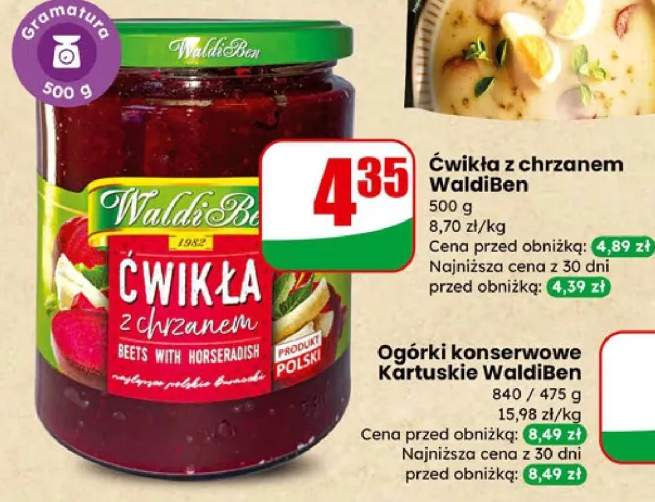 Ogórki konserwowe kartuskie waldiego