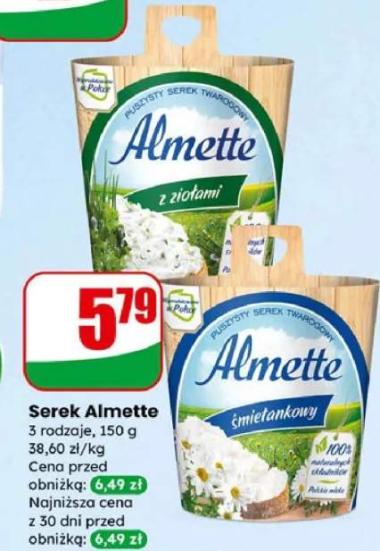 Serek Almette z ziołami