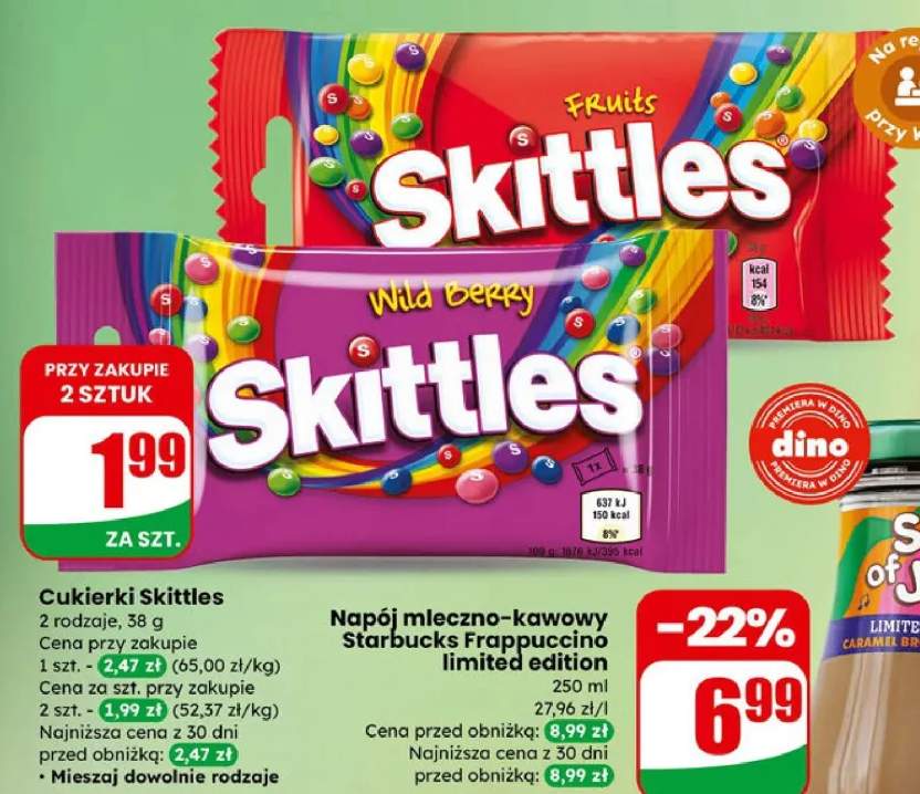Cukierki Skittles Fruits