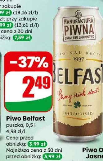 Piwo Belfast puszka