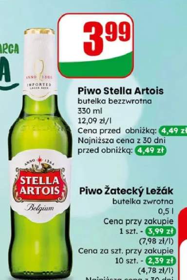 Piwo Żatecký Ležák butelka zwrotna