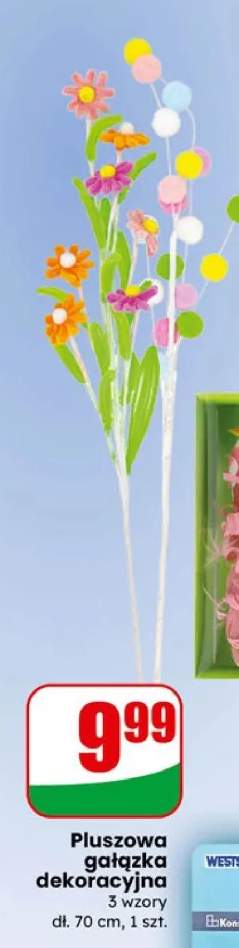 Pluszowa gałązka dekoracyjna 3 wzory