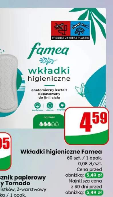 Wkładki higieniczne Famea
