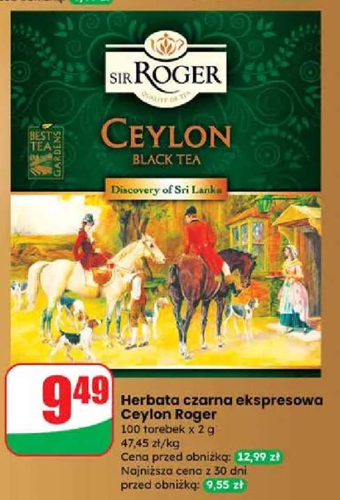 Herbata czarna ekspresowa Ceylon