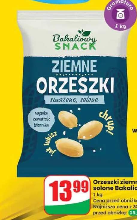 Orzeszki ziemne smażone solone