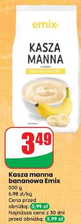 Kasza manna bananowa