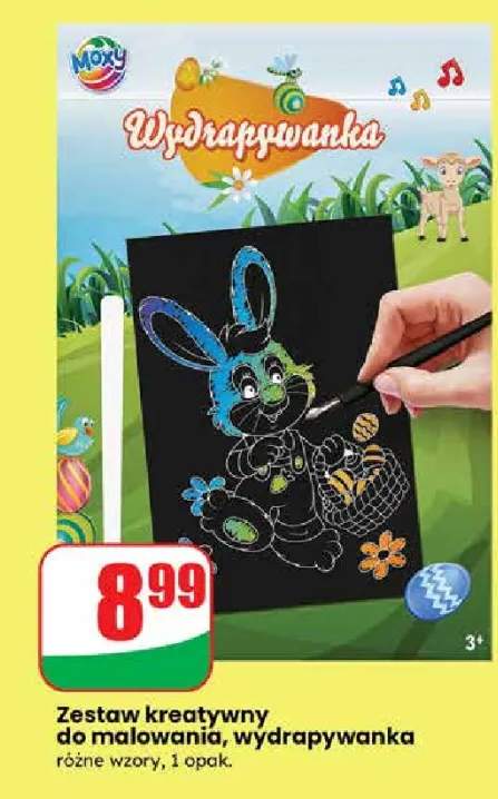 Zestaw kreatywny do malowania, wydrapywanka różne wzory