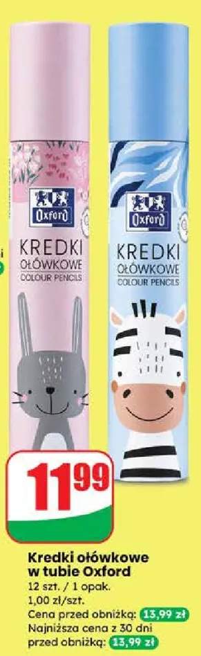 Kredki ołówkowe w tubie różne rodzaje