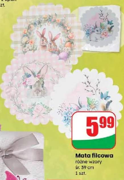 Mata filcowa różne wzory