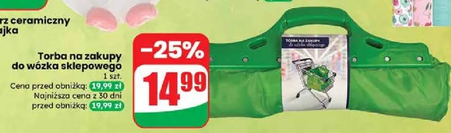 Torba na zakupy do wózka sklepowego