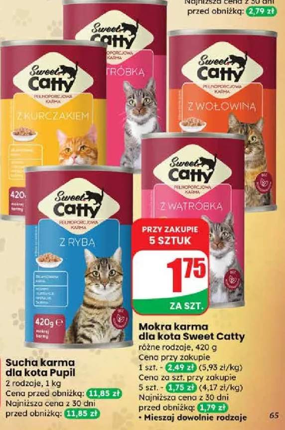 Sucha karma dla kota 2 rodzaje