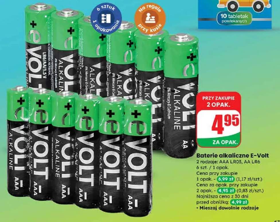 Baterie alkaliczne AA LR6