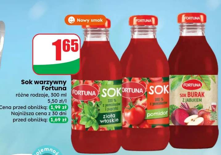 Sok warzywny Fortuna burak z jabłkiem