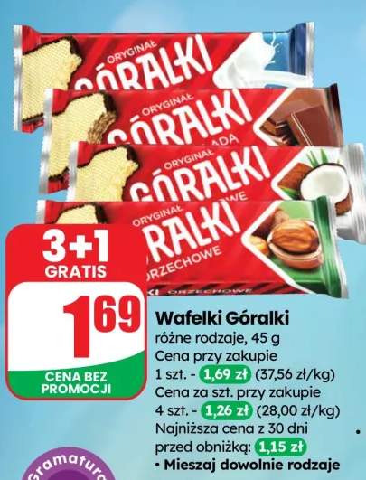 Wafelki Góralki orzechowe