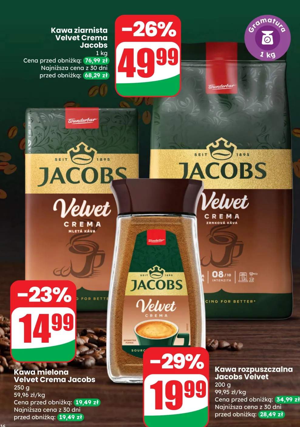 Kawa ziarnista Velvet Crema