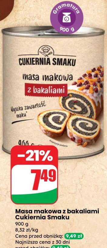 Masa makowa z bakaliami