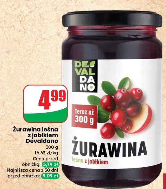 Żurawina leśna z jabłkiem