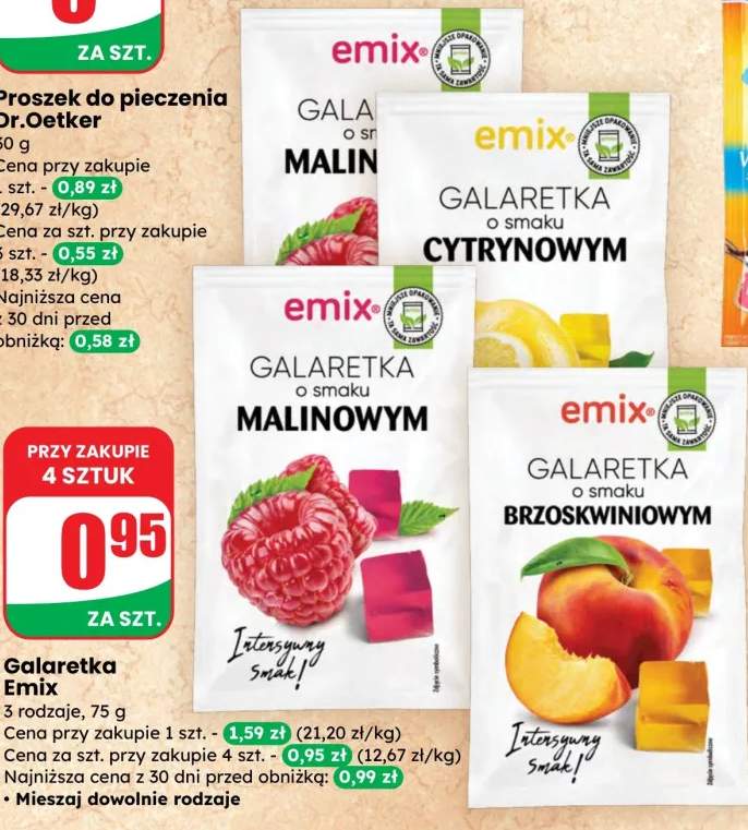 Galaretka o smaku cytrynowym