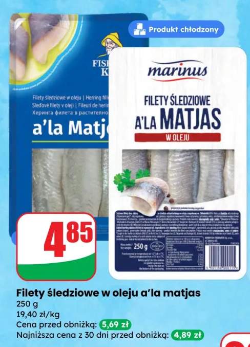 Filety śledziowe w oleju a'la matjas