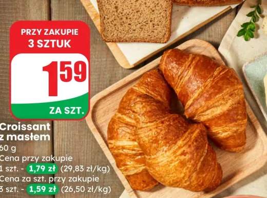 Croissant z masłem