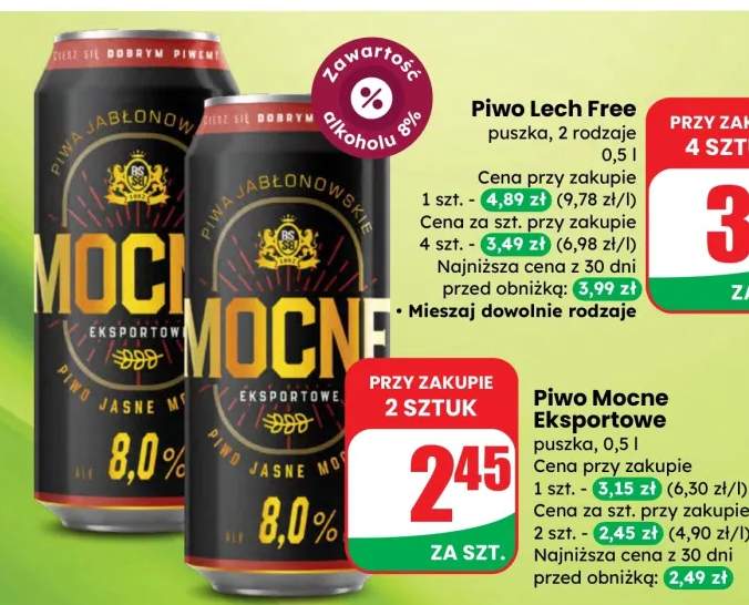 Piwo Mocne Eksportowe puszka