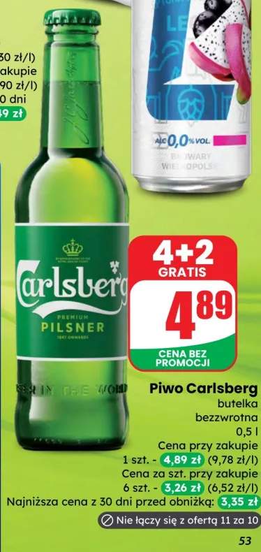 Piwo Carlsberg butelka bezwrotna
