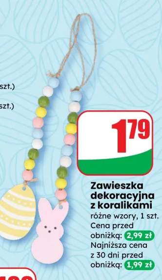 Zawieszka dekoracyjna z koralikami różne wzory