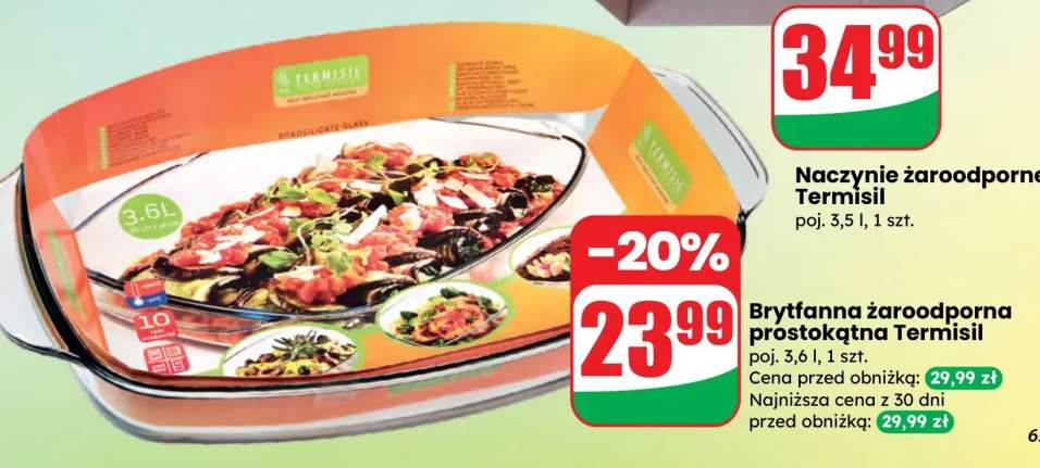 Brytfanna żaroodporna prostokątna