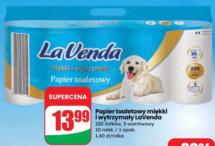 Papier toaletowy miękki i wytrzymały