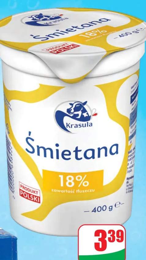 Śmietana 18% Krasula