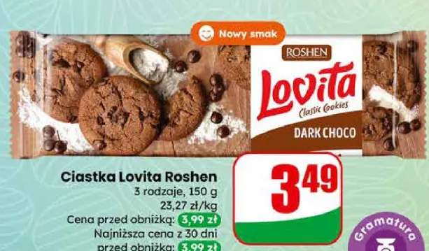 Ciastka Lovita 3 rodzaje