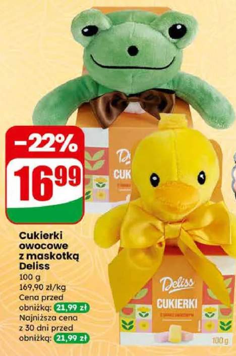 Cukierki owocowe z maskotką