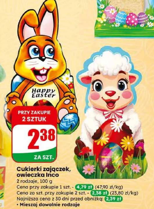 Cukierki zajączek, owieczka