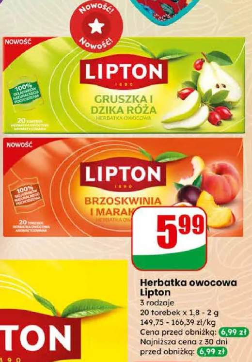 Herbatka owocowa gruszka i dzika róża