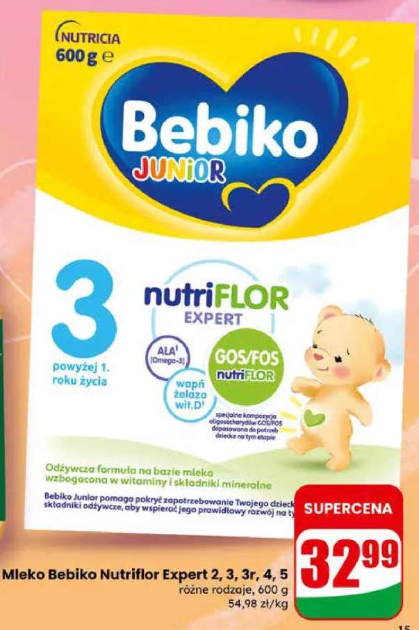 Mleko Bebiko Nutriflor Expert 2, 3, 3r, 4, 5 różne rodzaje