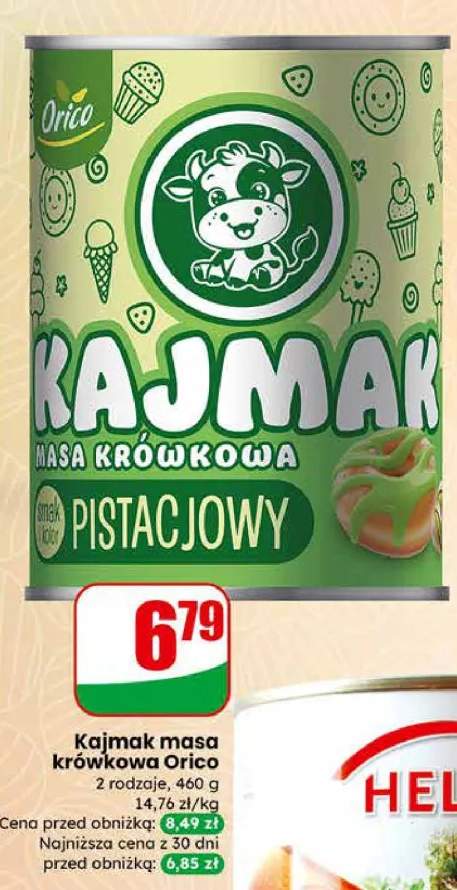 Kajmak masa krówkowa pistacjowy