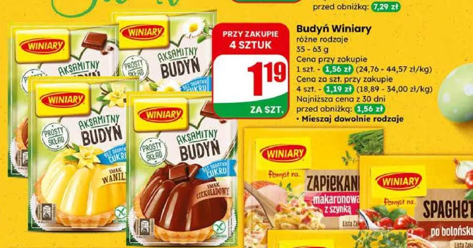 Budyń różne rodzaje