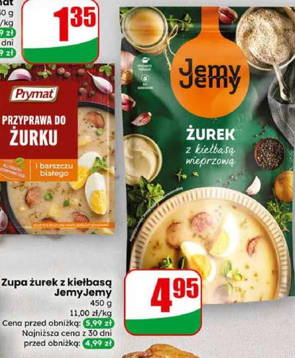 Zupa żurek z kiełbasą