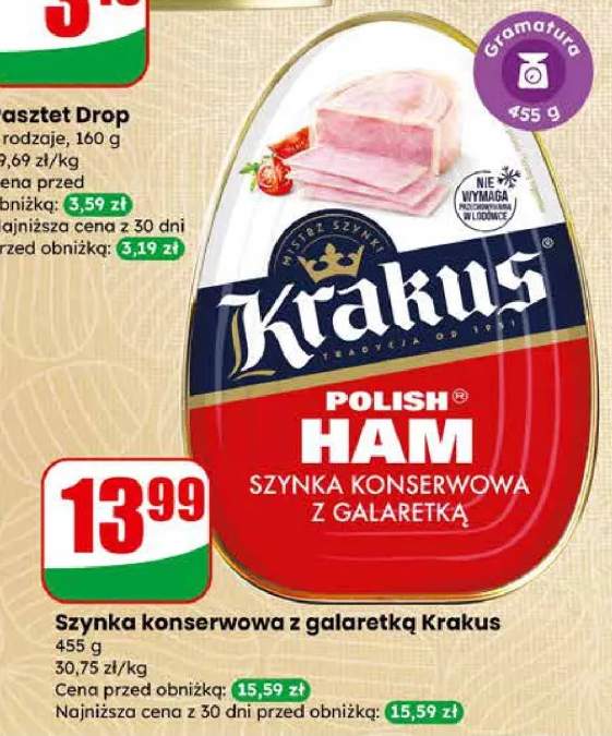 Szynka konserwowa z galaretką Krakus