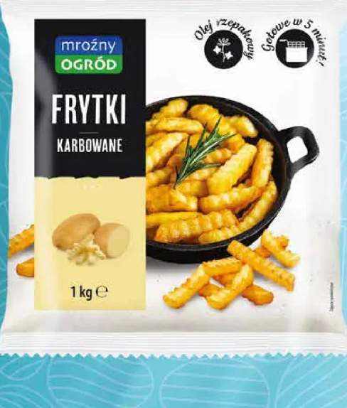 Frytki karbowane