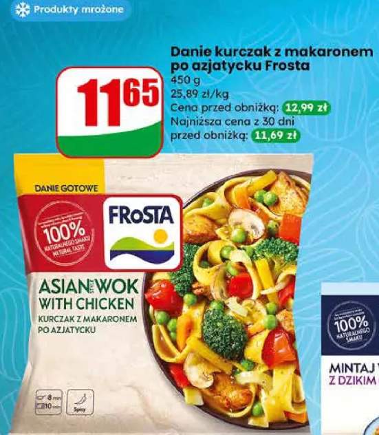 Danie kurczak z makaronem po azjatycku