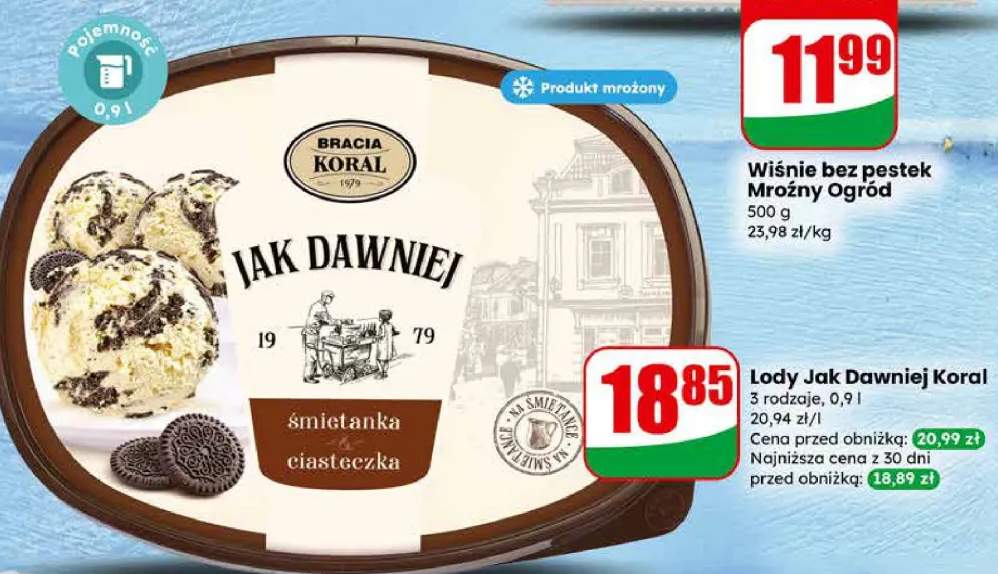 Lody śmietanka ciasteczka