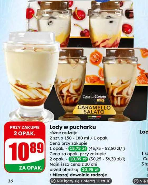Lody w pucharku Caramello Salato