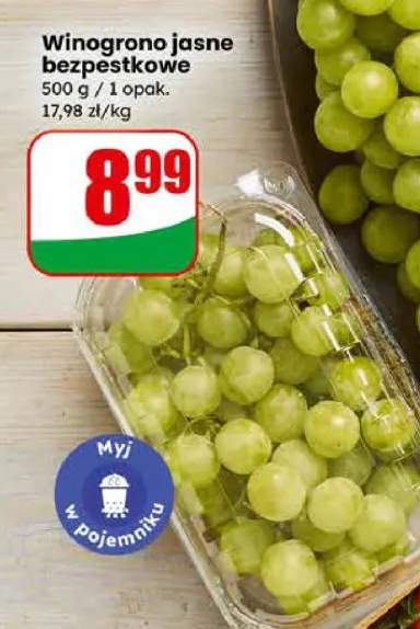 Winogrona jasne bezpestkowe