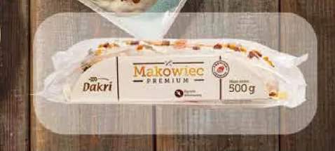 Makowiec premium z posypką Bakri