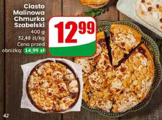 Ciasto Malinowa Chmurka Szabelski