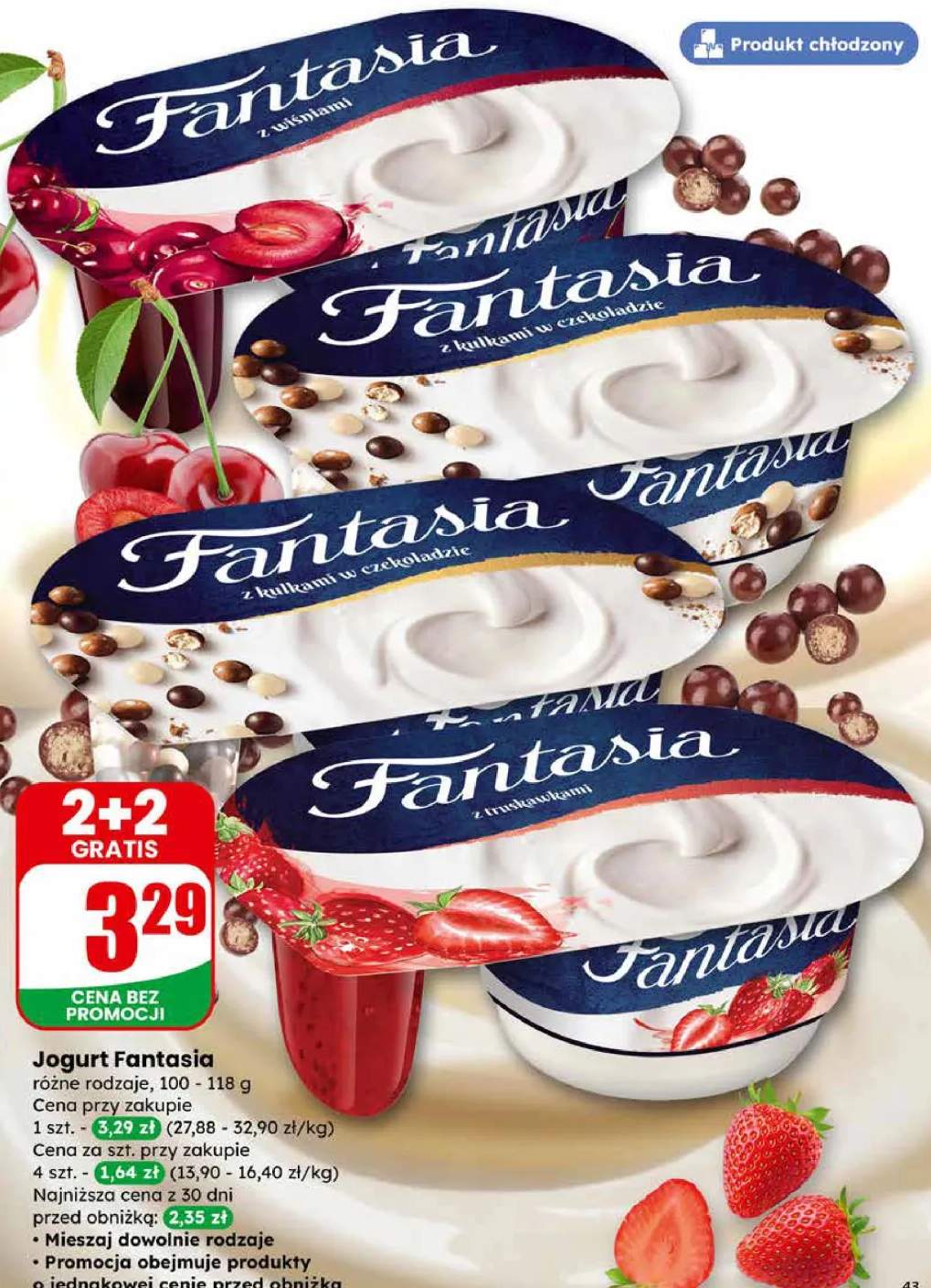 Jogurt z truskawkami